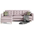 Угловой диван Elsgard L/R Reversible, раздвижной, Soro 61, розовый, H93x248x162cm