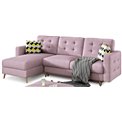 Угловой диван Elsgard L/R Reversible, раздвижной, Soro 61, розовый, H93x248x162cm