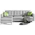 Угловой диван Elsgard L/R Reversible, раздвижной, Soro 83, серый, H93x248x162cm