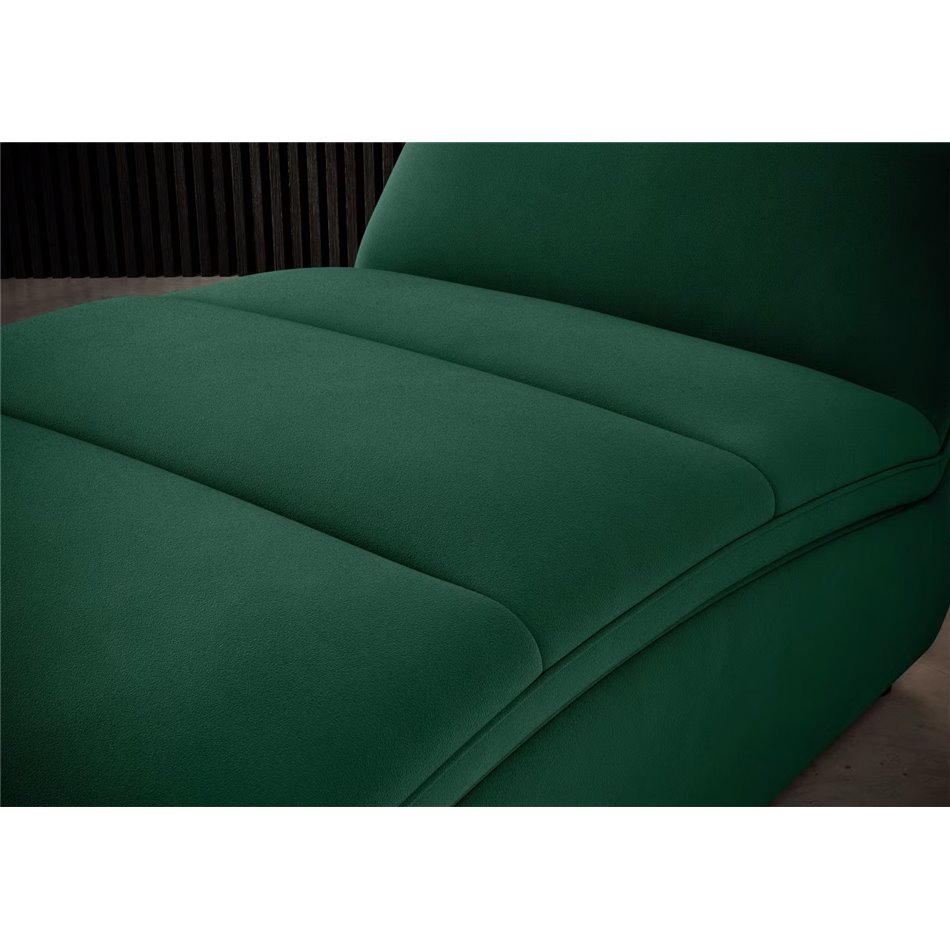 Chaise lounge chair Eltaco, Nube 35, velvet, dark green, H95x85x170cm