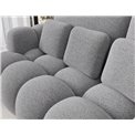 Sofa bed Elcotonn, sleeping function, Royal 04, boucle, grey, H105x256x119cm