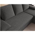 Угловой диван Elgino L/R Reversible, раздвижной, Sawana 21, серый, H90x201x143cm