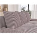Corner sofa Elgino L/R Reversible, sleeping function, Modullo 03, grey, H90x201x143cm