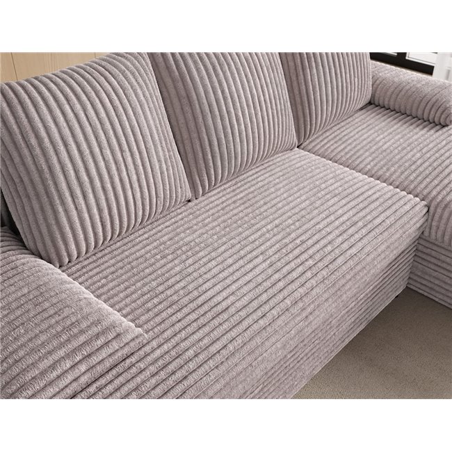 Corner sofa Elgino L/R Reversible, sleeping function, Modullo 03, grey, H90x201x143cm
