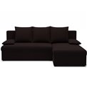 Угловой диван Elgino L/R Reversible, раздвижной, Sawana 26, коричневый, H90x201x143cm