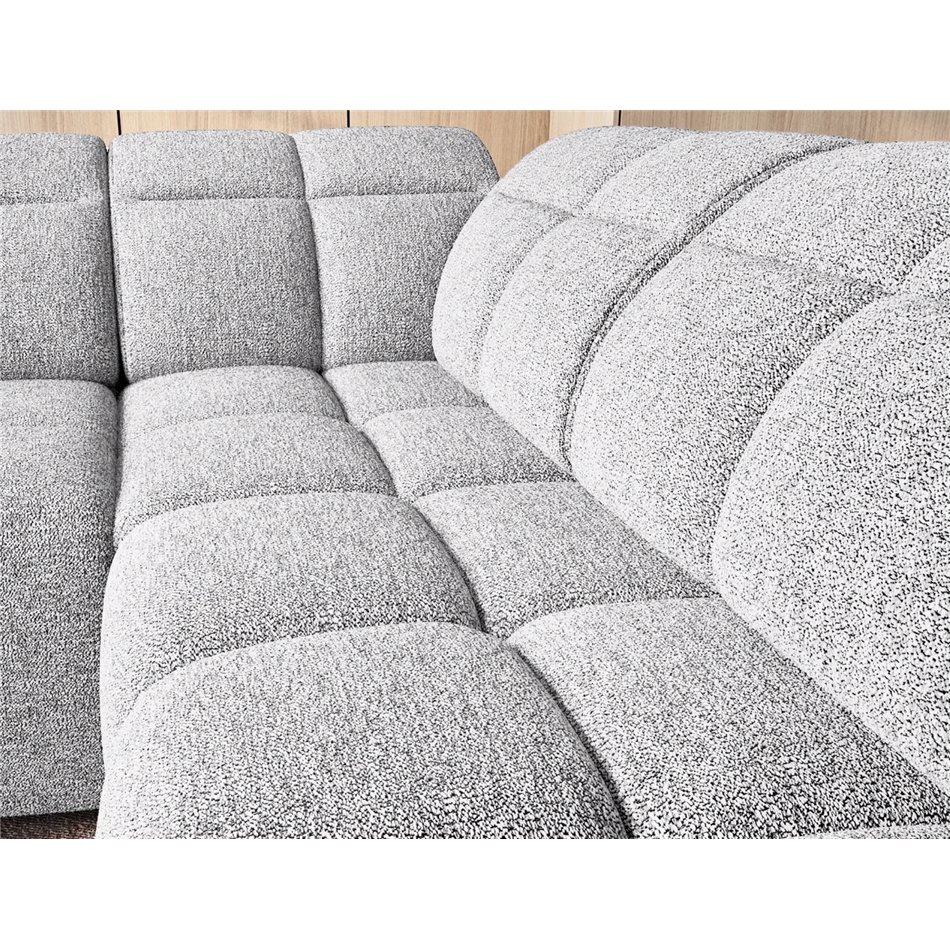 Угловой диван Elfalconn R, электрически выдвижной, Coralline 01, серый, H107x258x208cm