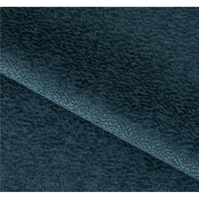 Corner sofa Eleedro L, electrically extendable, Amore 40, boucle, blue, H98x283x165cm