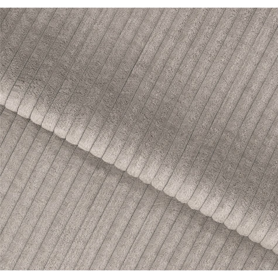 Угловой диван Eleedro L, электрически выдвижной, Jarell 20, волнистый бархат, бежевый, H98x283x165cm