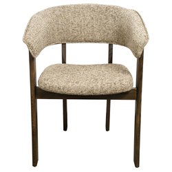 Pusdienu krēsls Sesil, brūns, H80x59x57cm, sēdvirsmas augstums 48cm