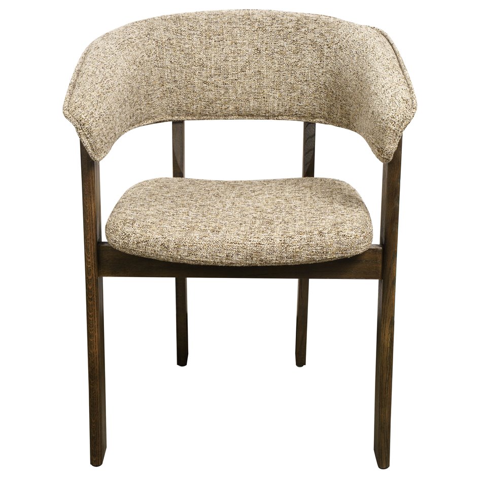 Dining chair Sesil, brown, H80x59x57cm, seat height 48cm