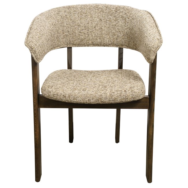 Dining chair Sesil, brown, H80x59x57cm, seat height 48cm