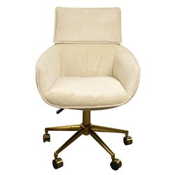 Biroja krēsls Sarre 26, bēšs/zelta krāsā 