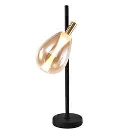 Table lamp Rigonda amber, H60x26x15cm, LED 5.4W, 3000K, 824lm