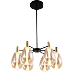 Griestu lampa Rigonda amber C6, H120x60x60cm, LED 32.4W, 3000K, 3108lm