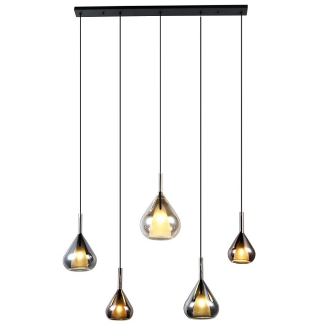 Pendant lamp Roanne 5L, H180x130x25cm, G9x5