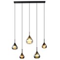 Pendant lamp Roanne 5L, H180x130x25cm, G9x5