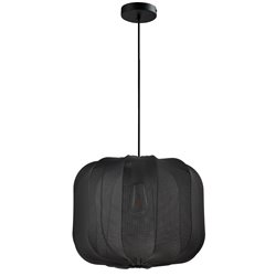 Griestu lampa Roya Black M, H28-120cm, D40cm, E27 40W(MAX)
