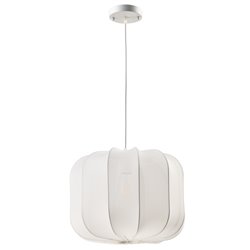 Griestu lampa Roya White M, H28-120cm, D40cm, E27 40W(MAX)