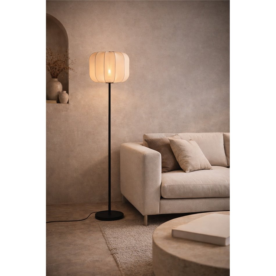 Floor lamp Roya White F, H165cm, D40cm, E27 40W(MAX)