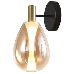 Sienas lampa Rigonda amber, H29.7x17x15cm, LED 5.4W, 3000K, 824lm