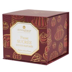 Svece stikla trauciņā Elisa Sucr, 200g, H8.3cm, D9.1cm