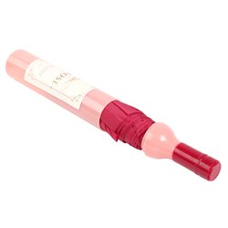 Lietussargs 90cm Rose wine bottle, rozā/sarkans, H31cm, D5cm