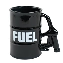 Krūze Fuel, dāvanu kastē, melna/balta, 360ml, H11.5cm, D8cm