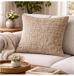 Декоративная наволочка Silencio, серо-коричневый, 45x45cm