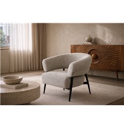 Кресло для отдыха Davor, серый 2, H71x82x74cm, высота сиденья 45cm