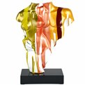 Deco figurine Coppia Colorata, multicolor, H49x12x35cm