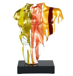 Deco figurine Coppia Colorata, multicolor, H49x12x35cm