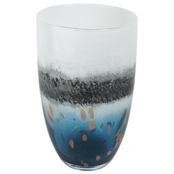 Ваза Oceano L, стекло, H29cm, D16cm