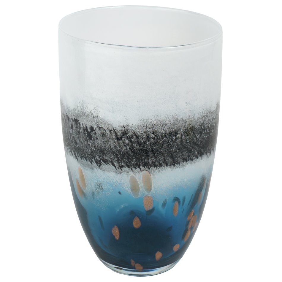 Vase Oceano L, glass, H29cm, D16cm