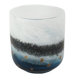 Vase Oceano, glass, H18.5cm, D16cm