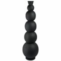 Vase Rotonda XL, black, iron, H87cm, D25cm