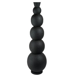 Vase Rotonda XL, black, iron, H87cm, D25cm