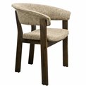 Dining chair Sesil, brown, H80x59x57cm, seat height 48cm