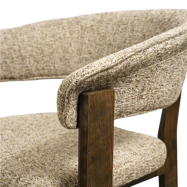 Dining chair Sesil, brown, H80x59x57cm, seat height 48cm