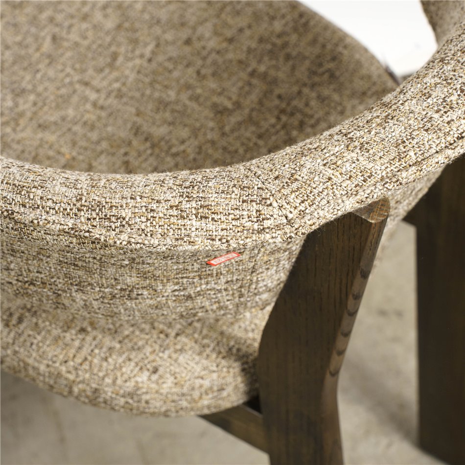 Dining chair Sesil, brown, H80x59x57cm, seat height 48cm