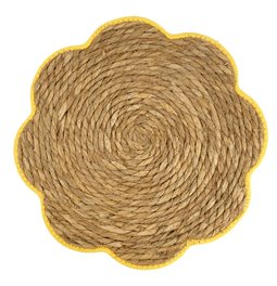 Placemat Dolce Vita Flower, seagrass, D36cm