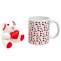 Mug Little hearts and plush Teddy, 380ml, H10cm, D8cm