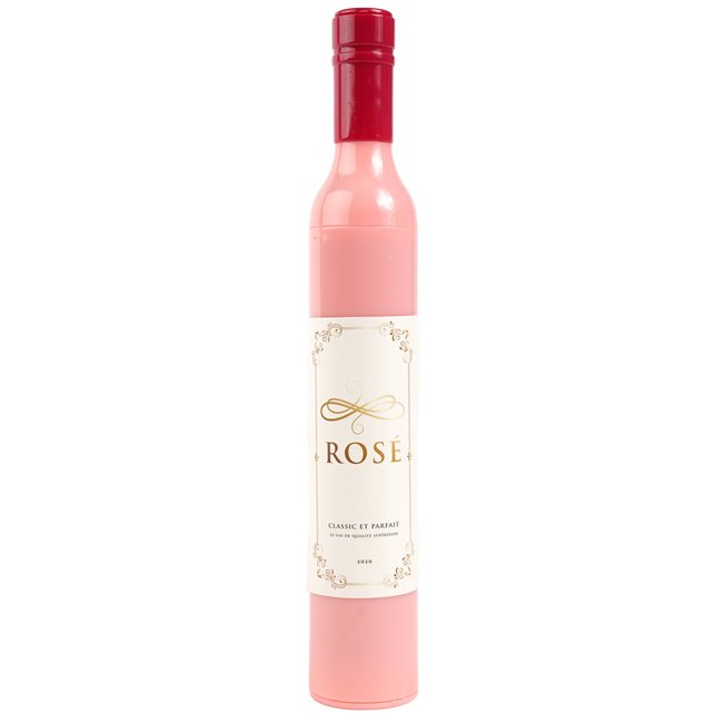 Umbrella 90cm Rose wine bottle, pink/red, H31cm, D5cm