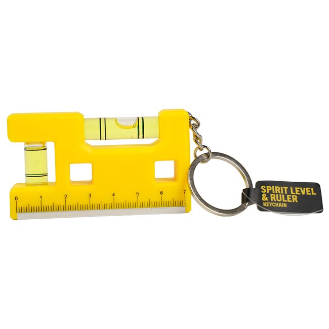 Metal keychain Spirit Level and Ruller, 10x4.6x2cm