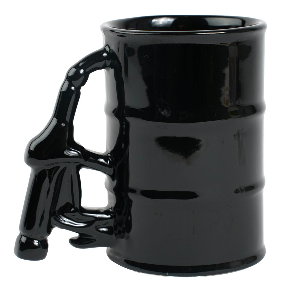 Mug Fuel, in gift box, black/white, 360ml, H11.5cm, D8cm