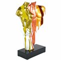 Deco figurine Coppia Colorata, multicolor, H49x12x35cm