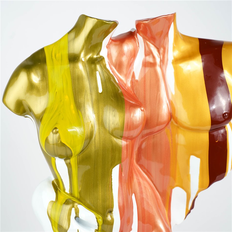 Deco figurine Coppia Colorata, multicolor, H49x12x35cm