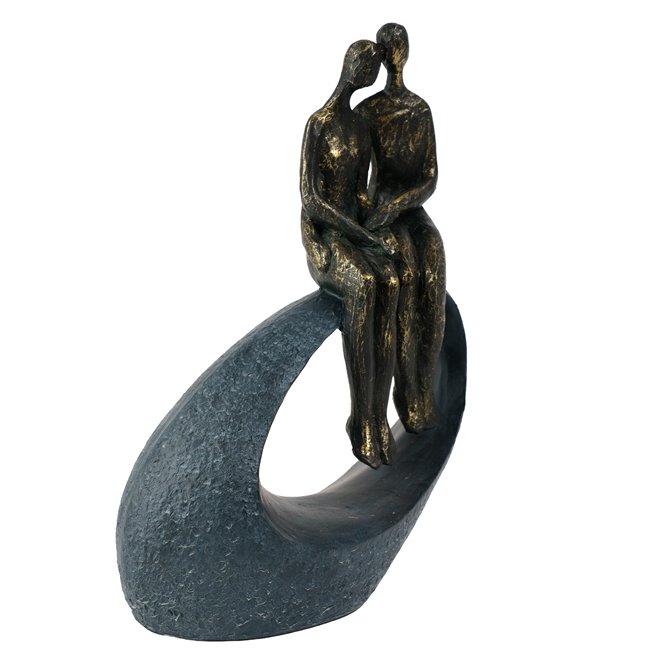 Декоративная фигурка Moment, серый/бронзовый цвет, H27x9x19cm