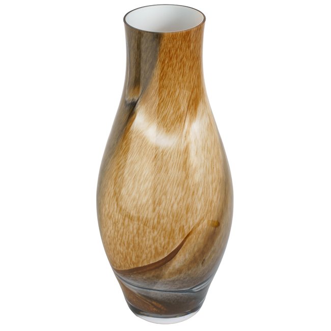 Vase Draga, brown, glass, H40cm, D17cm