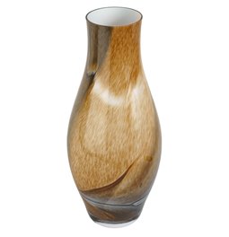 Vase Draga, brown, glass, H40cm, D17cm