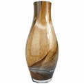 Vase Draga, brown, glass, H40cm, D17cm
